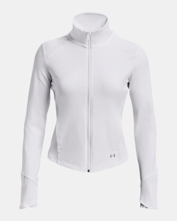 Women's UA Meridian Jacket, White, pdpMainDesktop image number 4